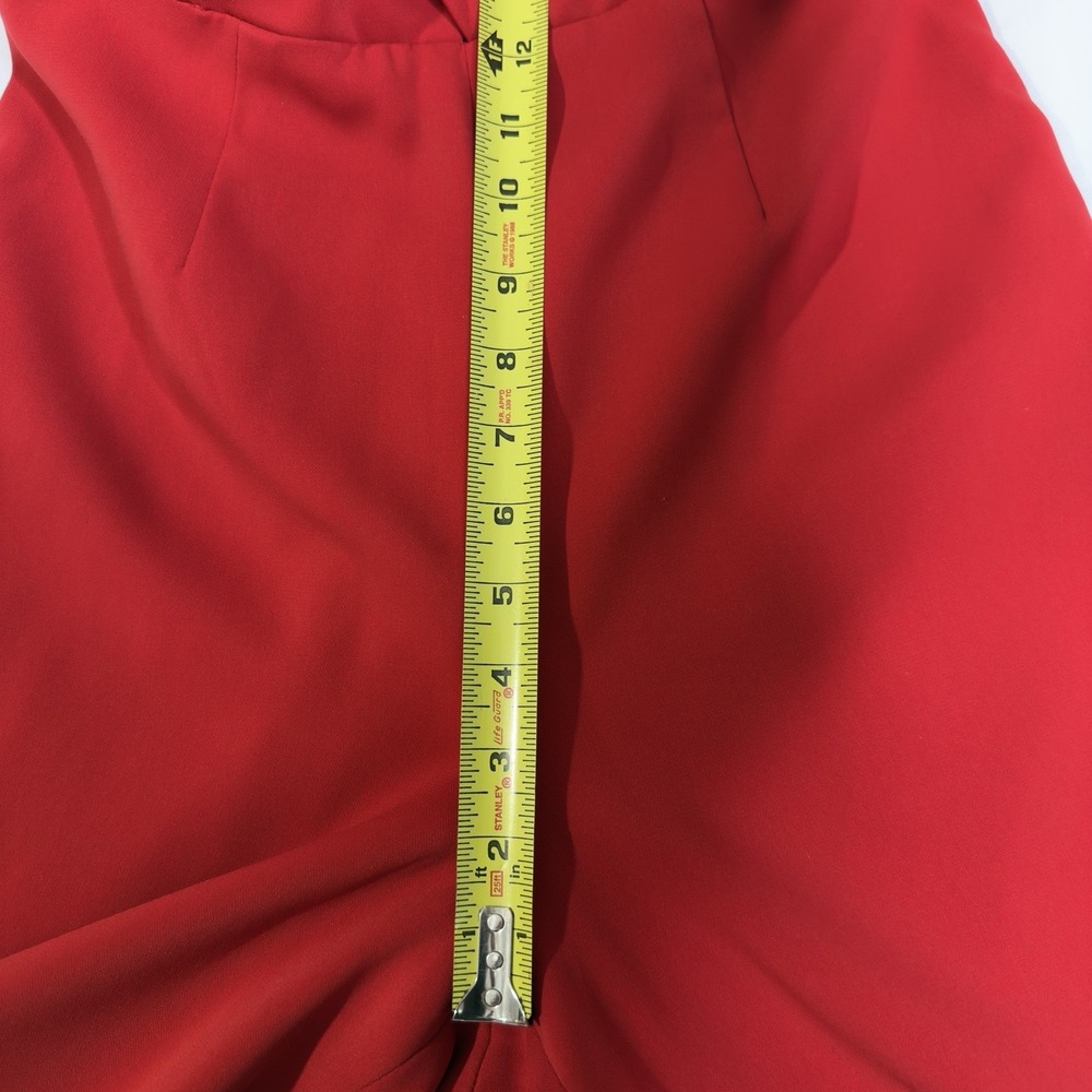 Jay Godfrey Size 2 Red Cut out Wide Leg Jumpsuit Party Formal Going Out - Picture 12 of 15